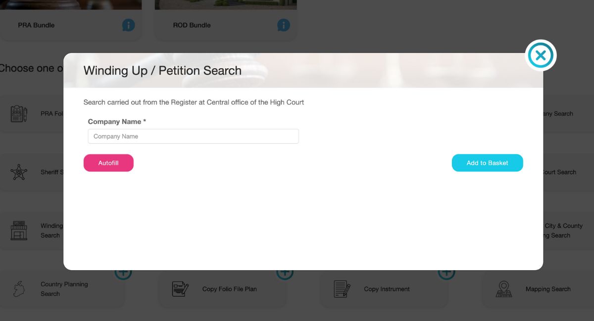 Petition Searches